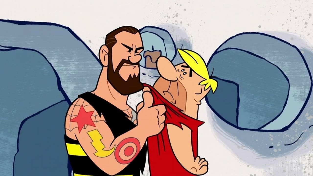 Cena do filme Os Flintstones e as Estrelas do WWE